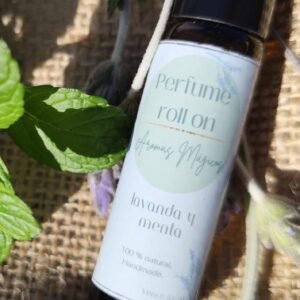 perfume oleoso roll on de menta y lavanda 10ml